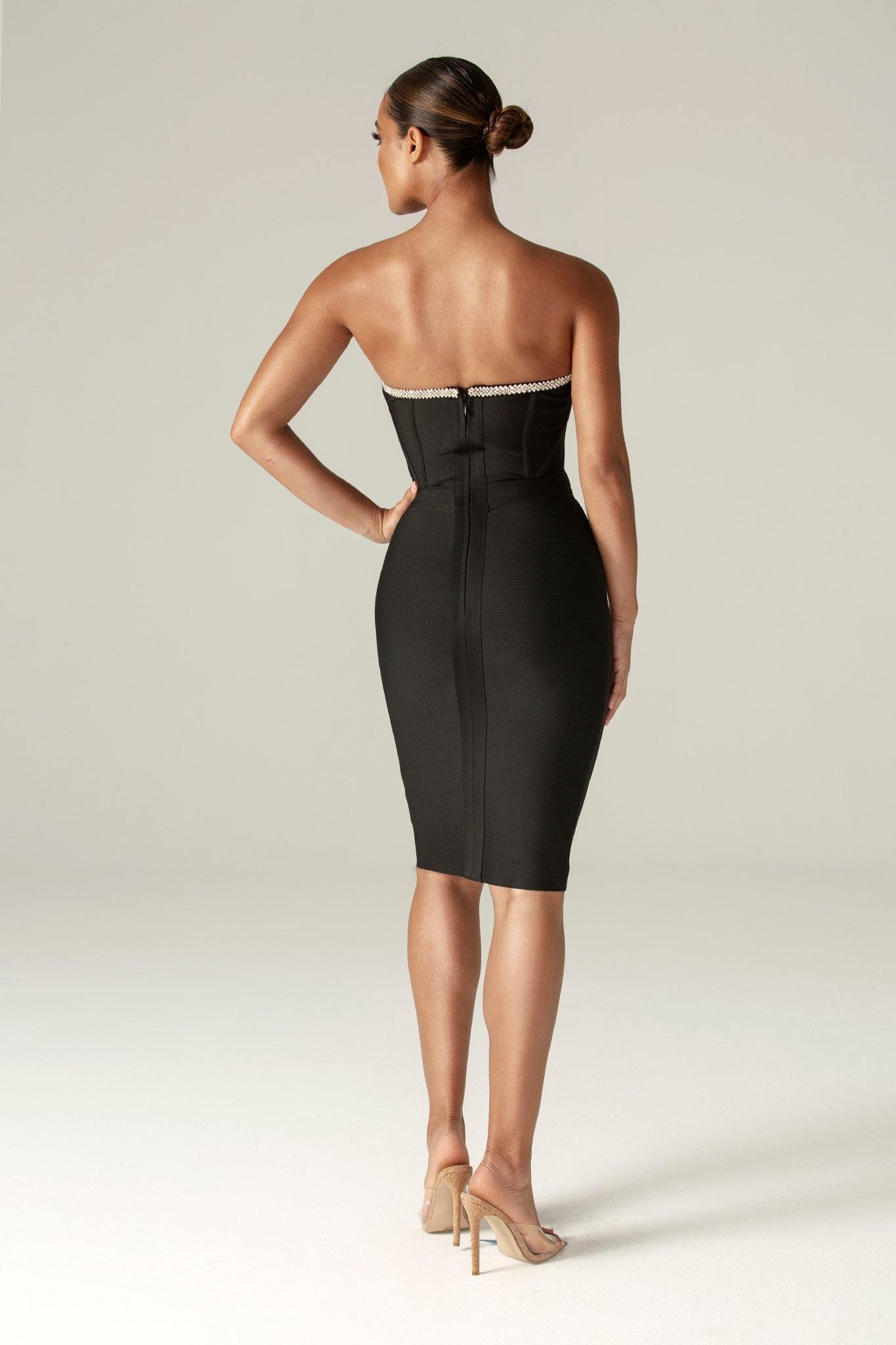 Silvia Bodycon dress (Black)