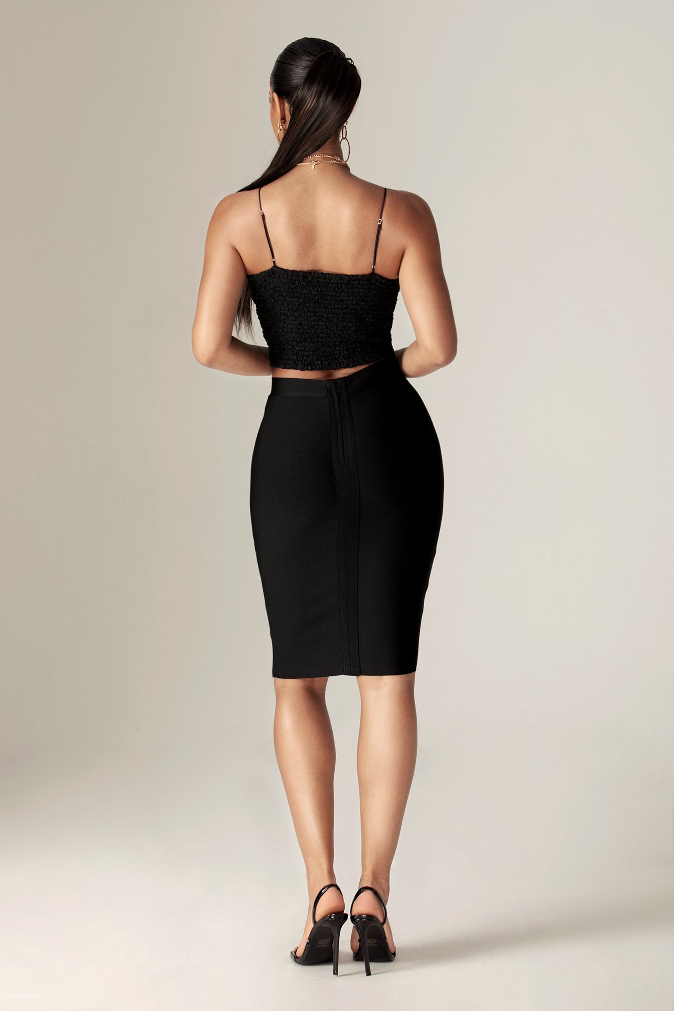 Denise Bandage Skirt (Black)