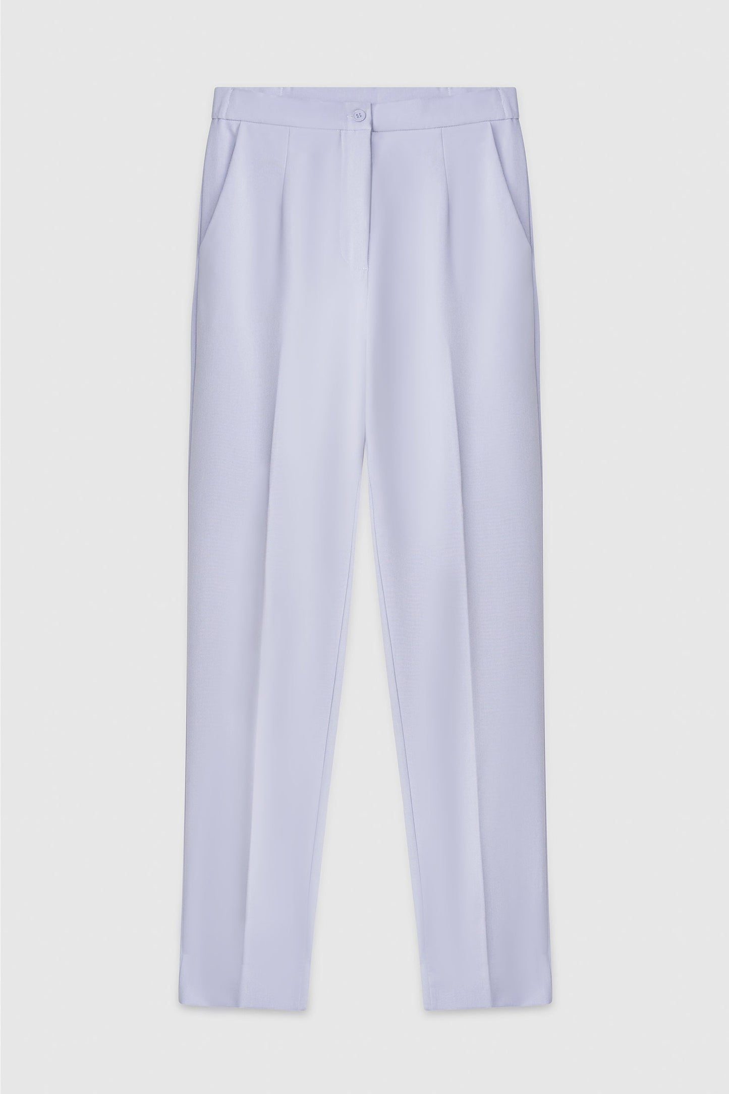 Cleo Tailored Straight Pants (Baby Blue)
