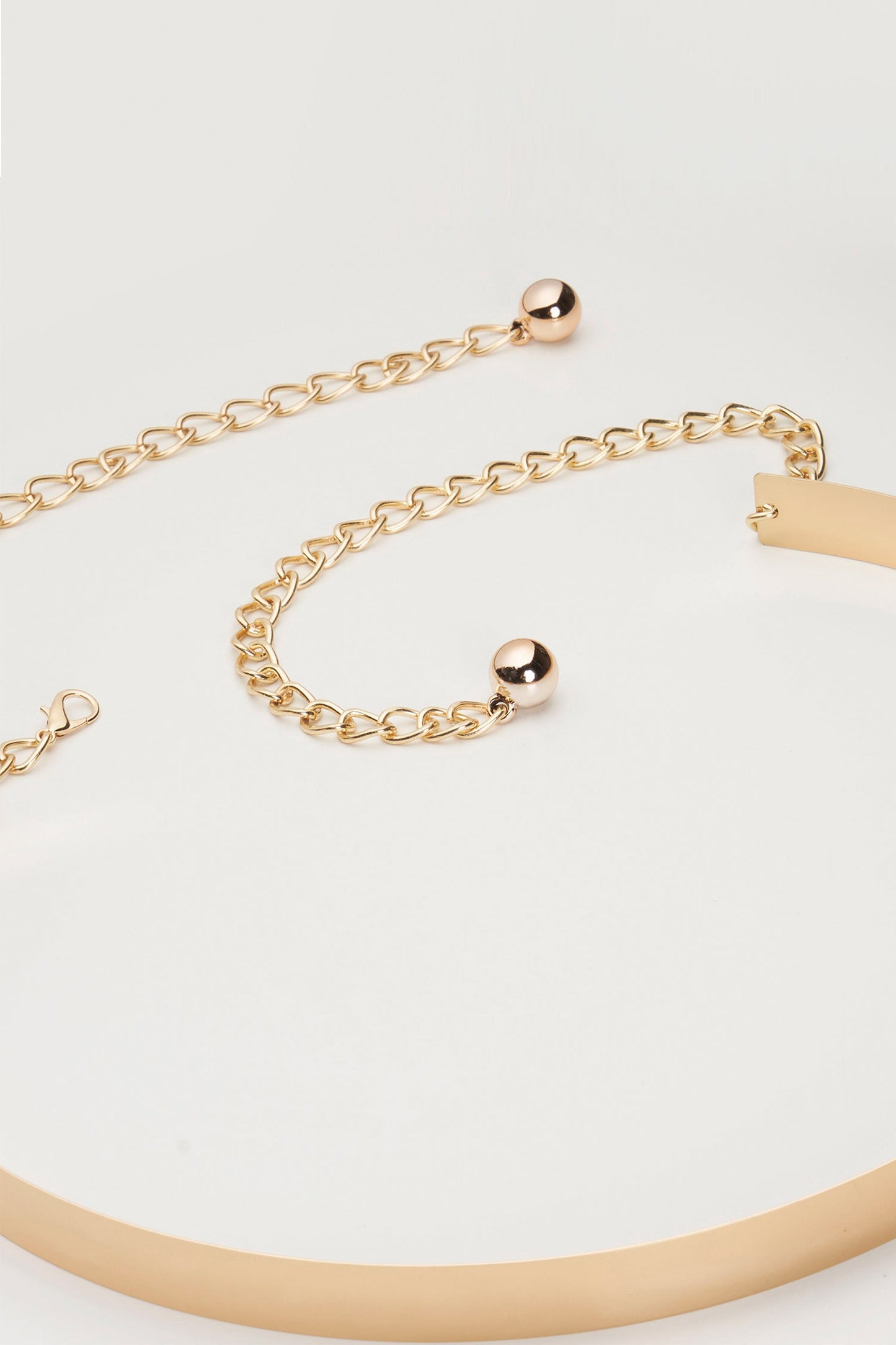 Monica Flat Waist Belt (Gold)