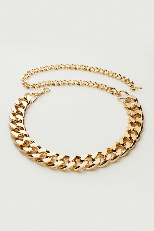 Lori Chain Alloy Metal Belt (Gold)