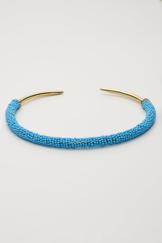 Yulia Handmade Turquoise Seeds Choker (Turquoise)