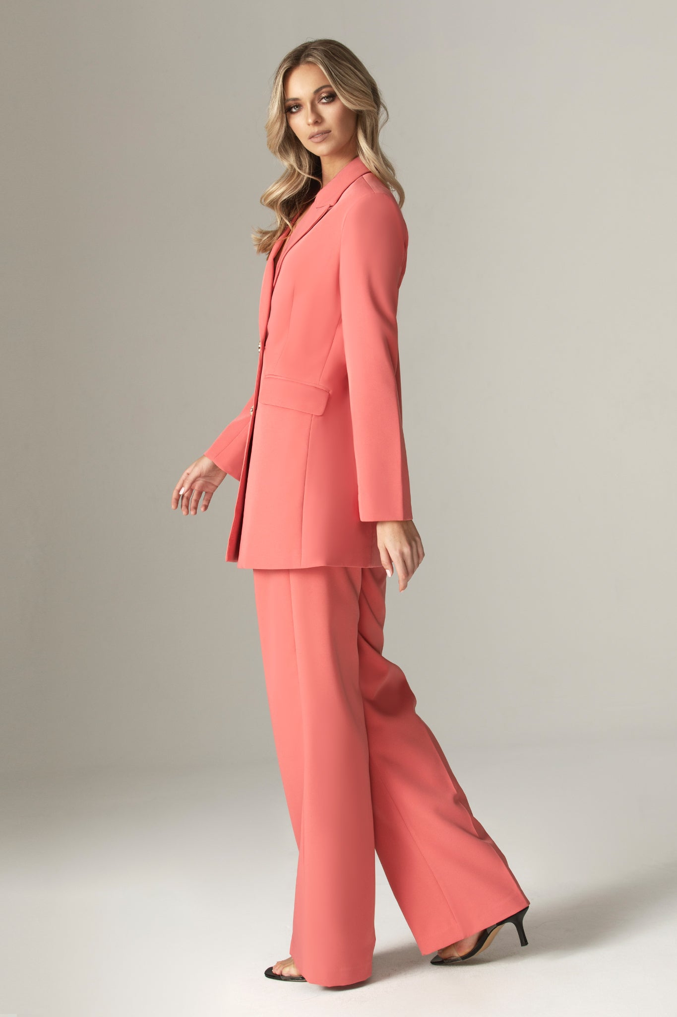 Niaz High Wide Leg Pants (Dusty Pink)