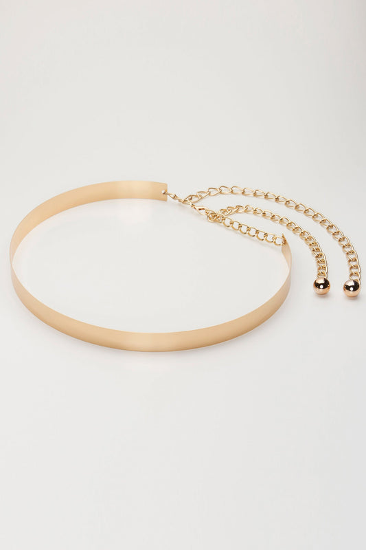 Monica Flat Waist Belt (Gold)