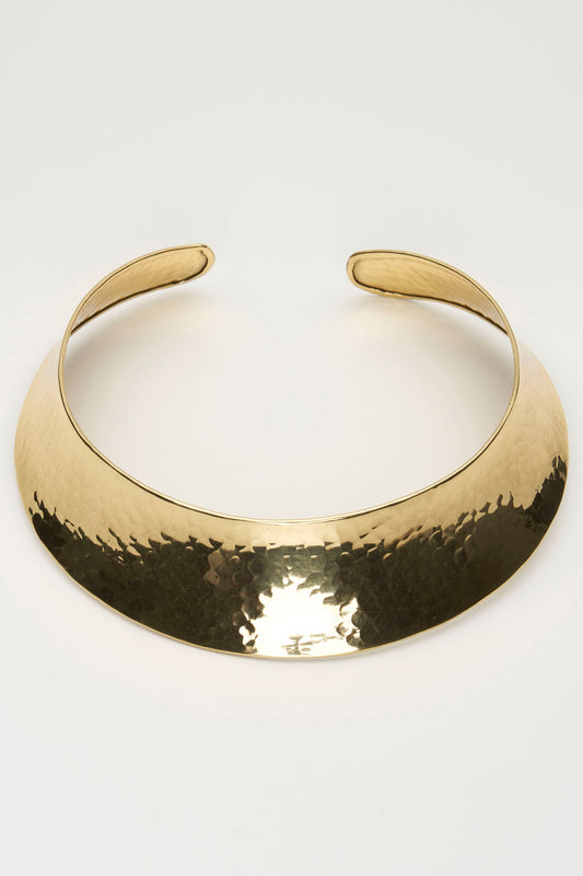 Adrien Handmade Fish Skin Ethnic Necklace (Gold)