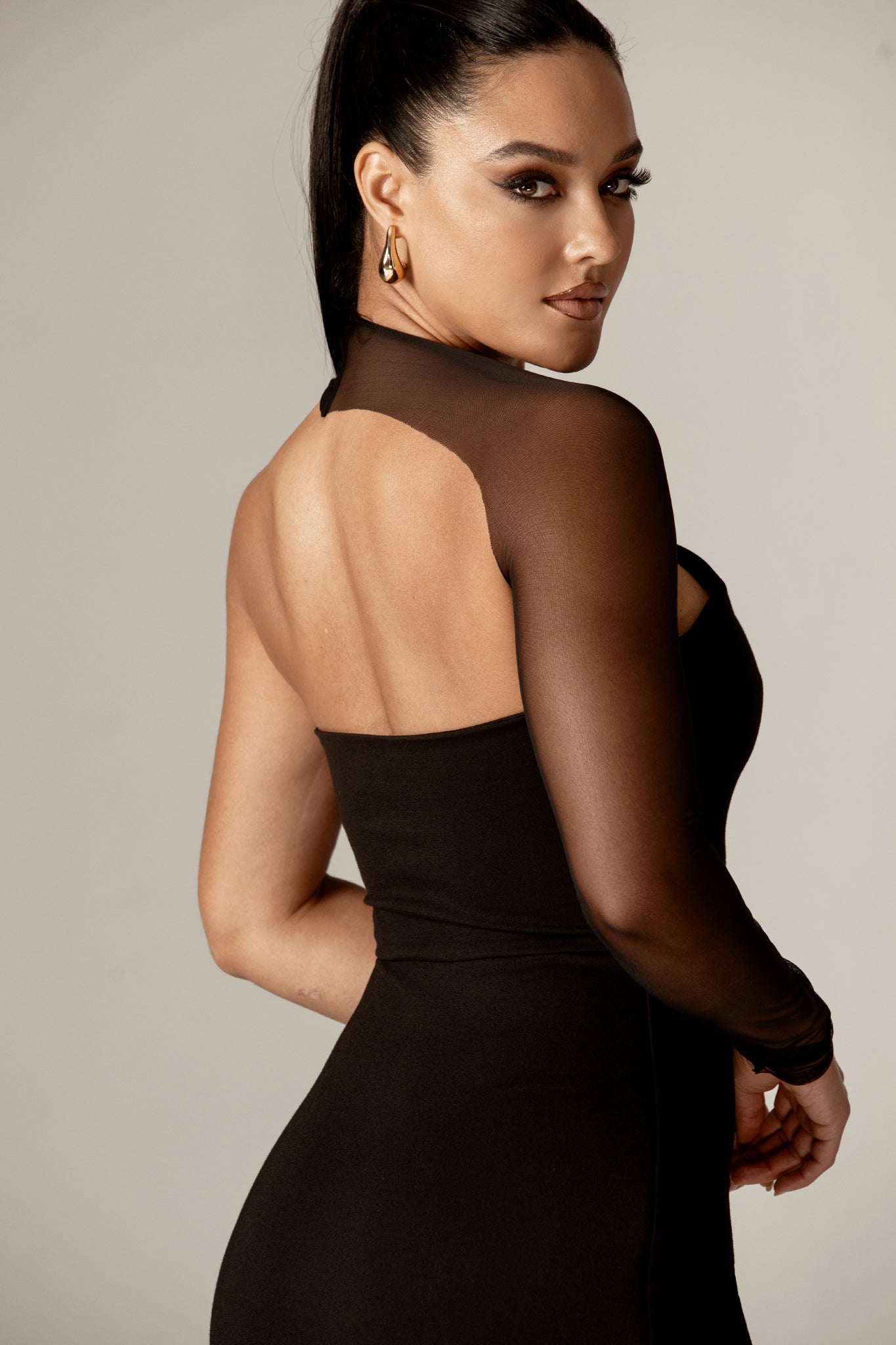 Ester Ponte de Roma Midi Dress (Black)