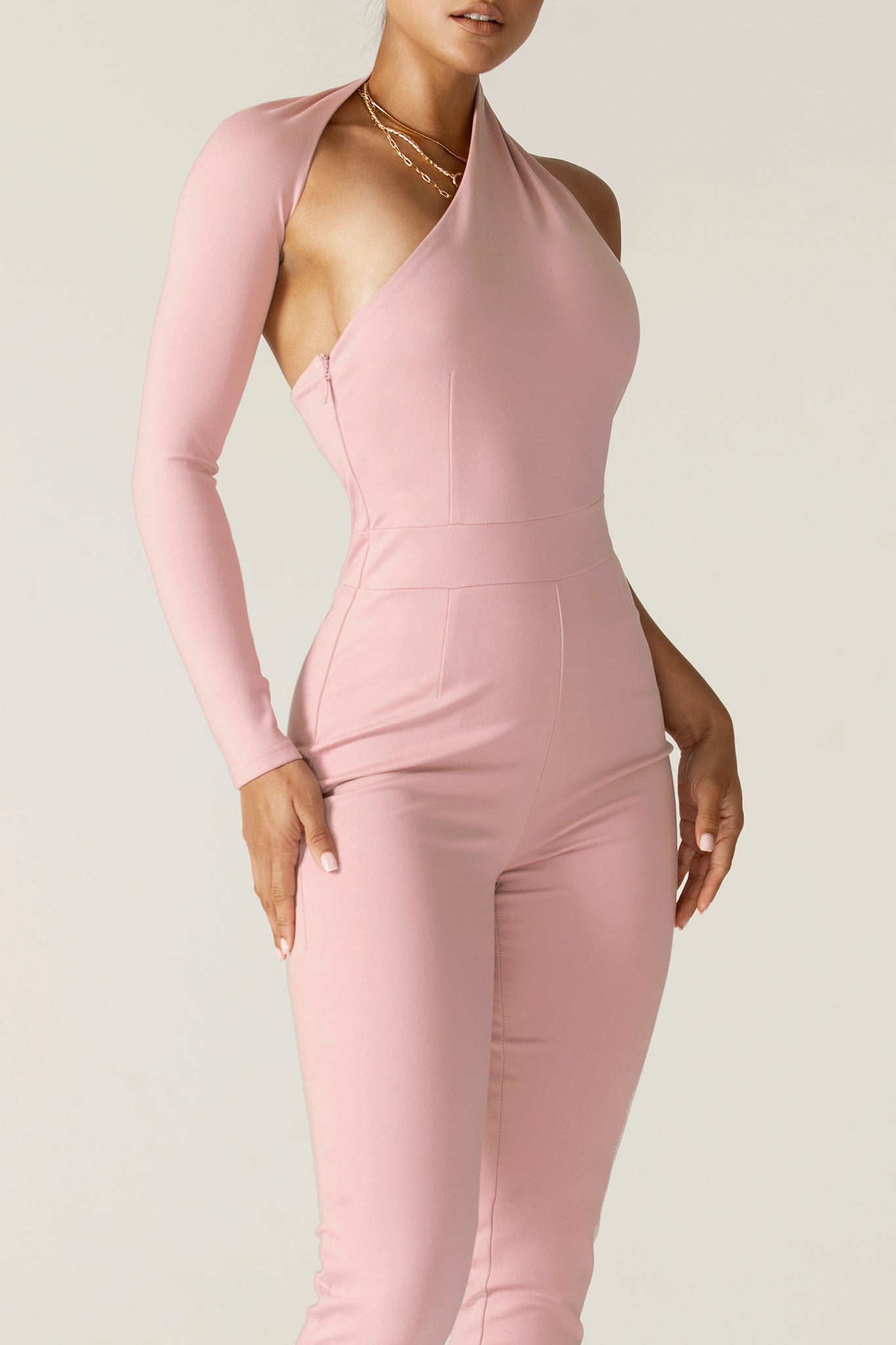 Dariya Modern Jumpsuit (Adobe Rose)