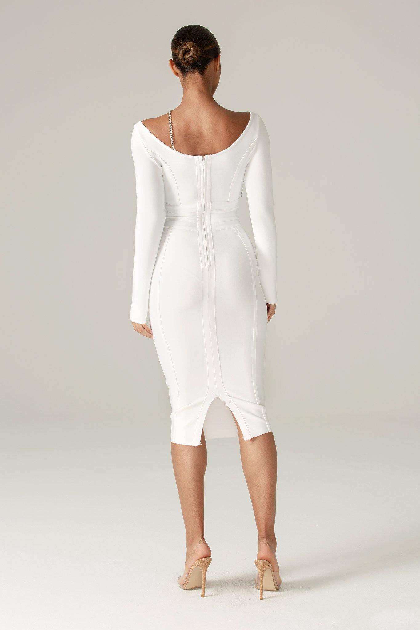 Diana Bandage Dress (White)