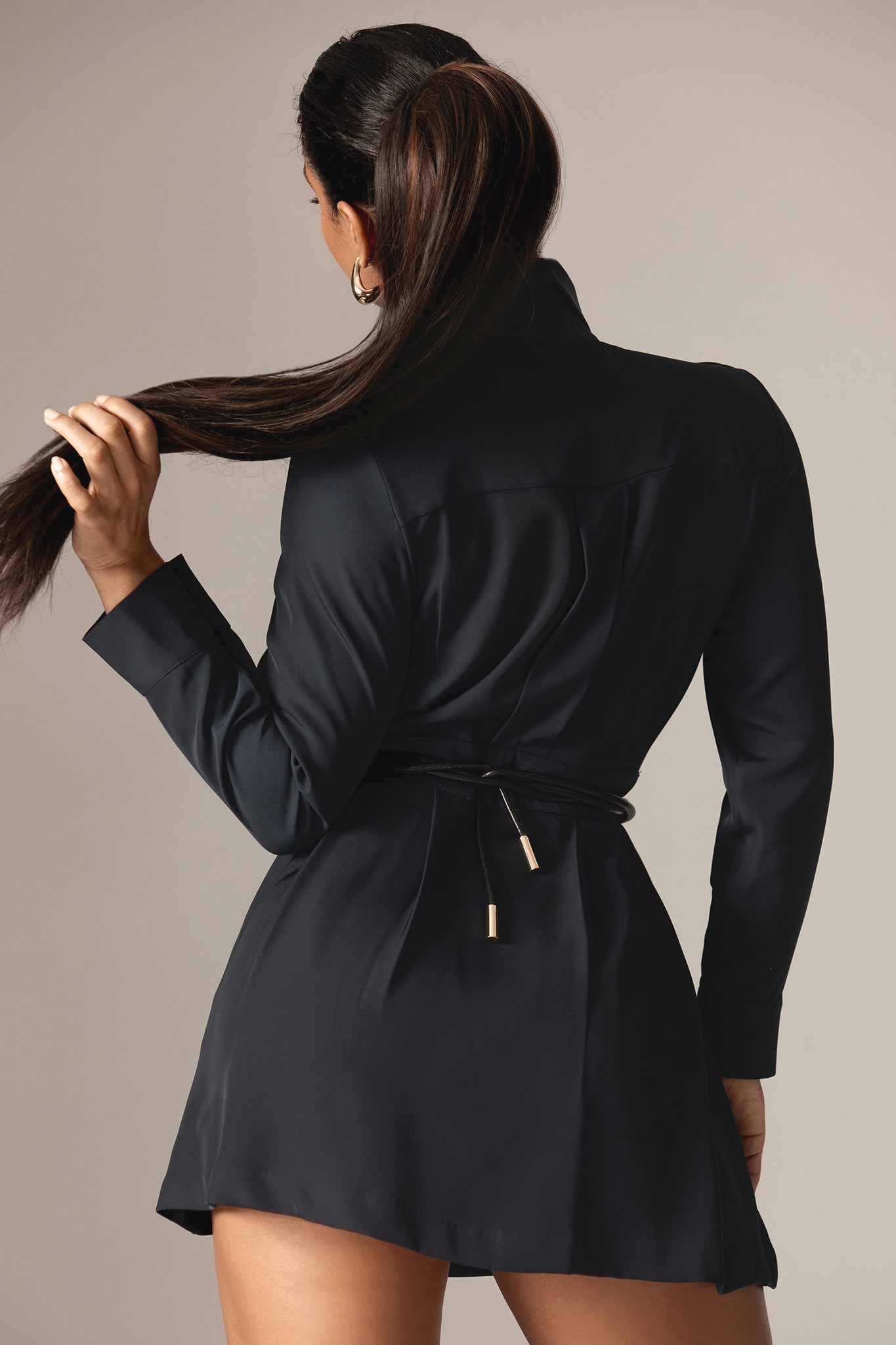 Tasha Sculpted Faux Leather Waist Belt (Gold)