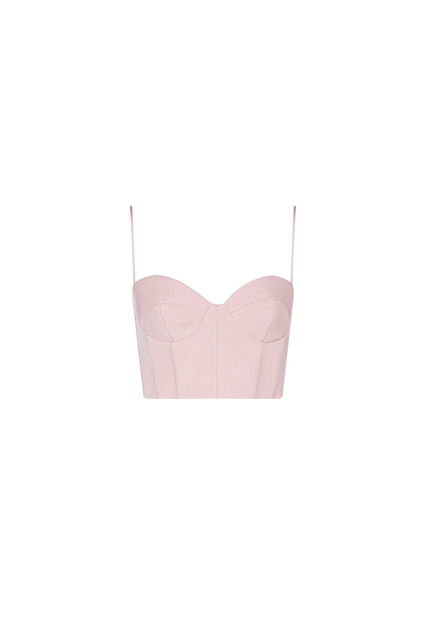 Carla Structure Crop Top (Soft Pink)