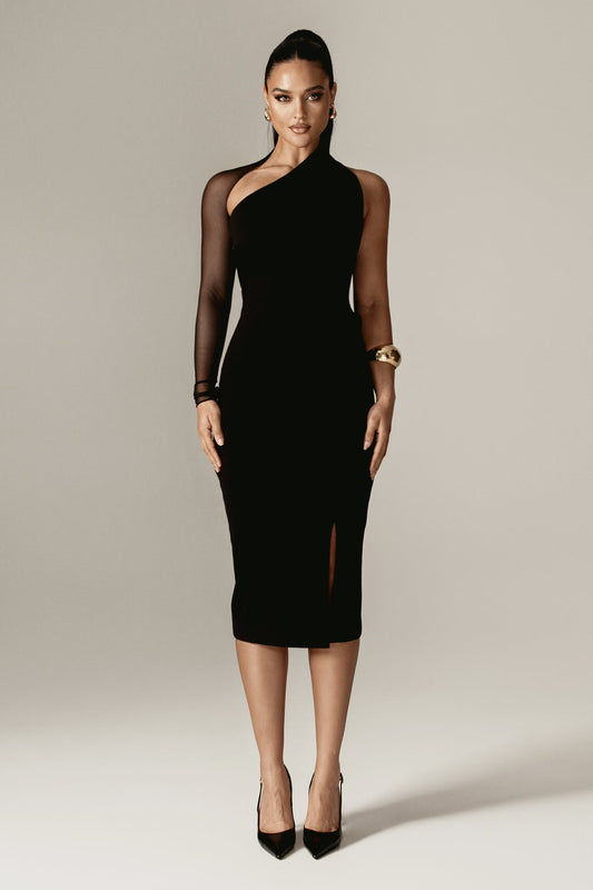 Ester Ponte de Roma Midi Dress (Black)
