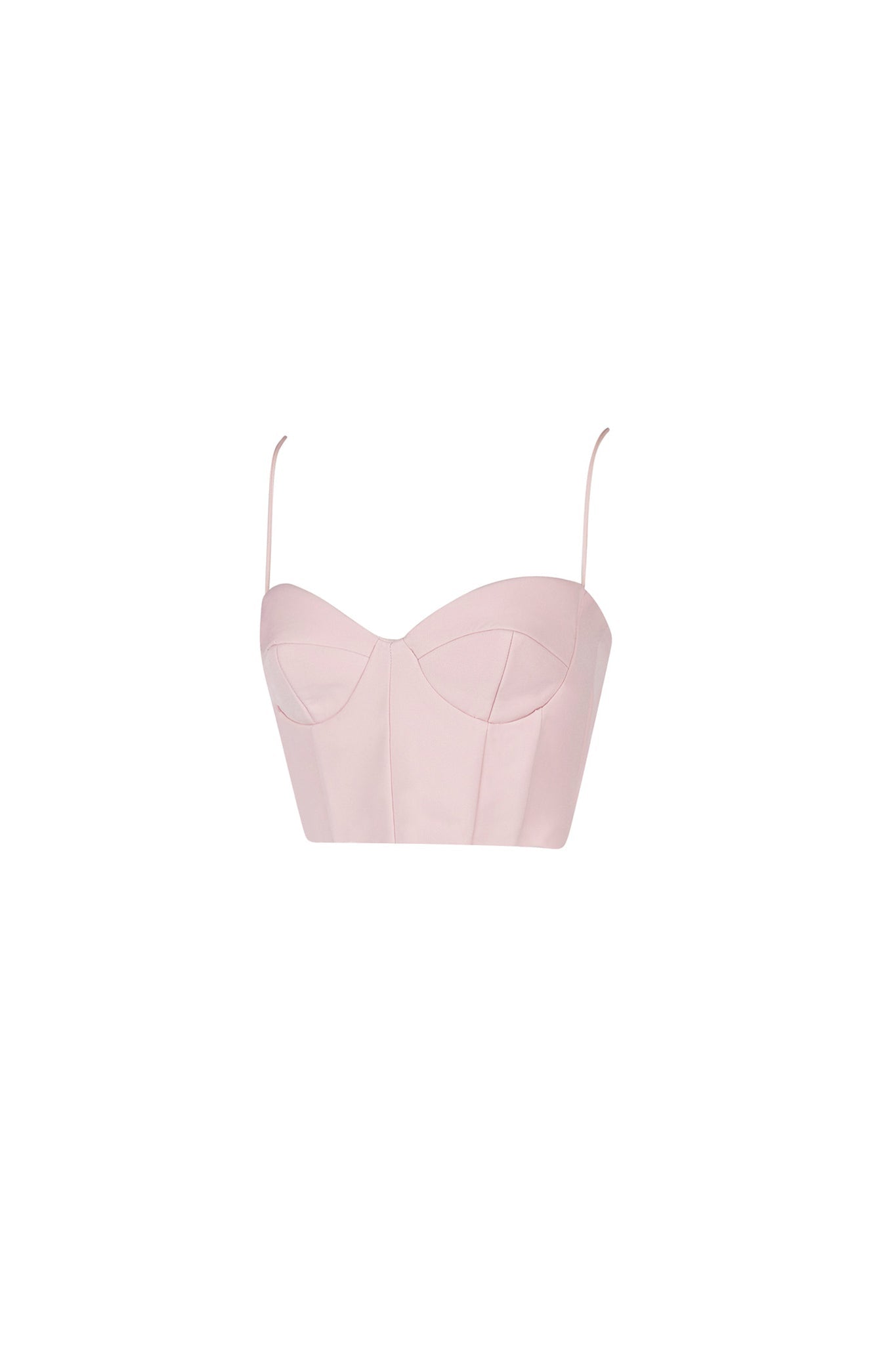 Carla Structure Crop Top (Soft Pink)