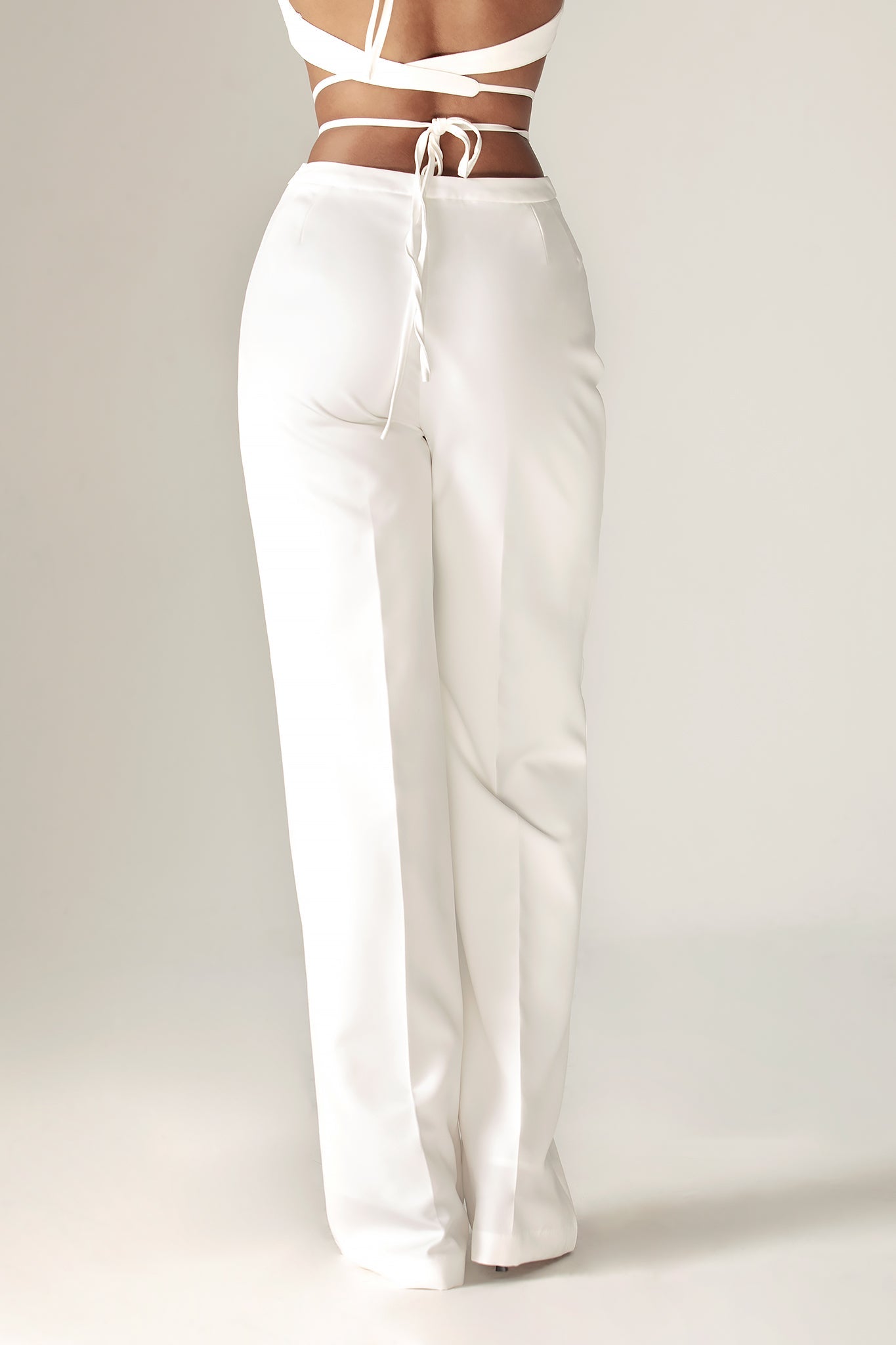 Lena Loose Fit Pants (Off White)